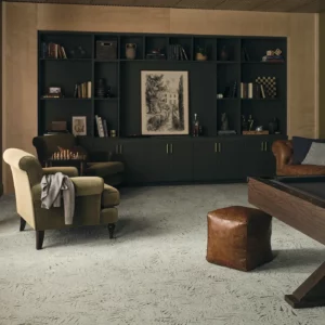 Carpet in a multi-purpose library and game room | Key Carpet Corporation